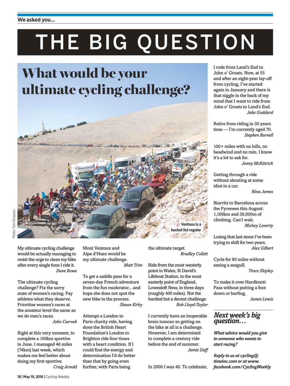 Cycling Weekly Preview Pages