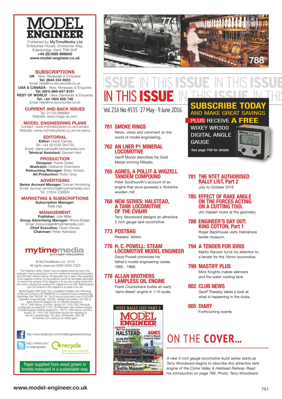 Model Engineer Preview Pages