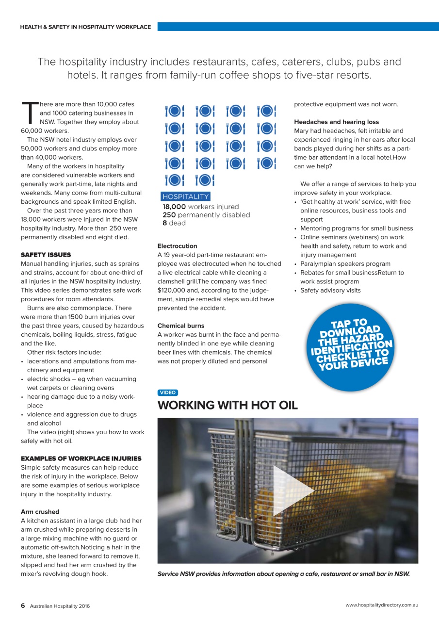 Australian Hospitality Directory Preview Pages