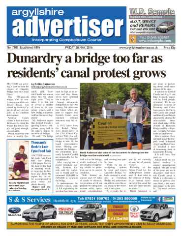 Argyllshire Advertiser issue 20th May 2016