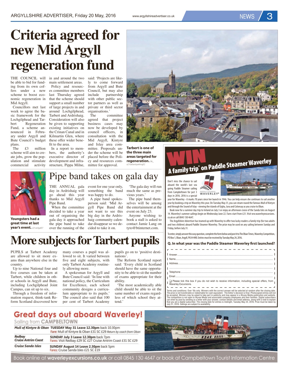 Argyllshire Advertiser Preview Pages
