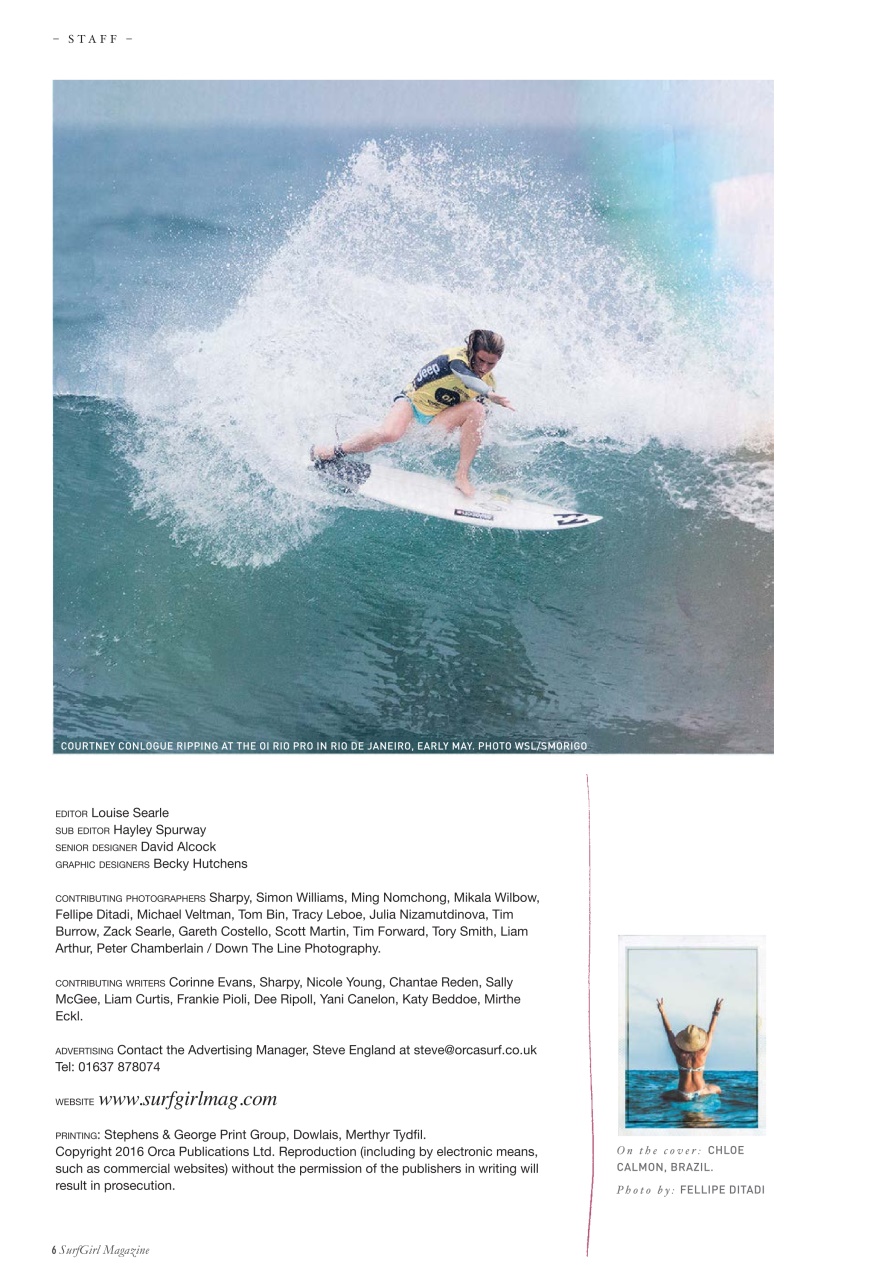SurfGirl Magazine Preview Pages