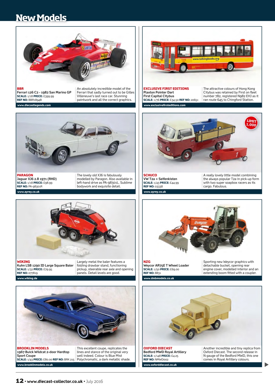 Diecast Collector Preview Pages