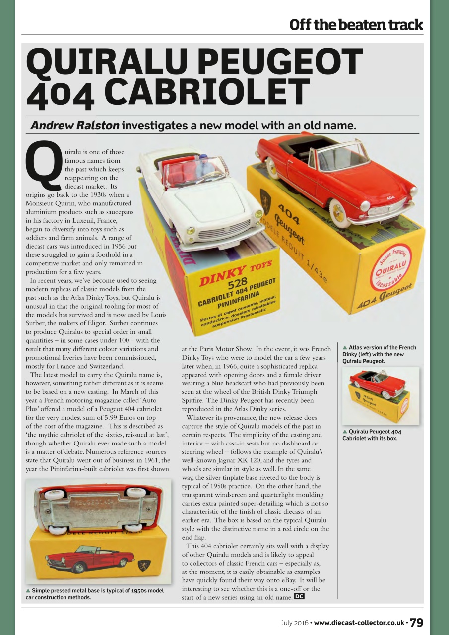 Diecast Collector Preview Pages