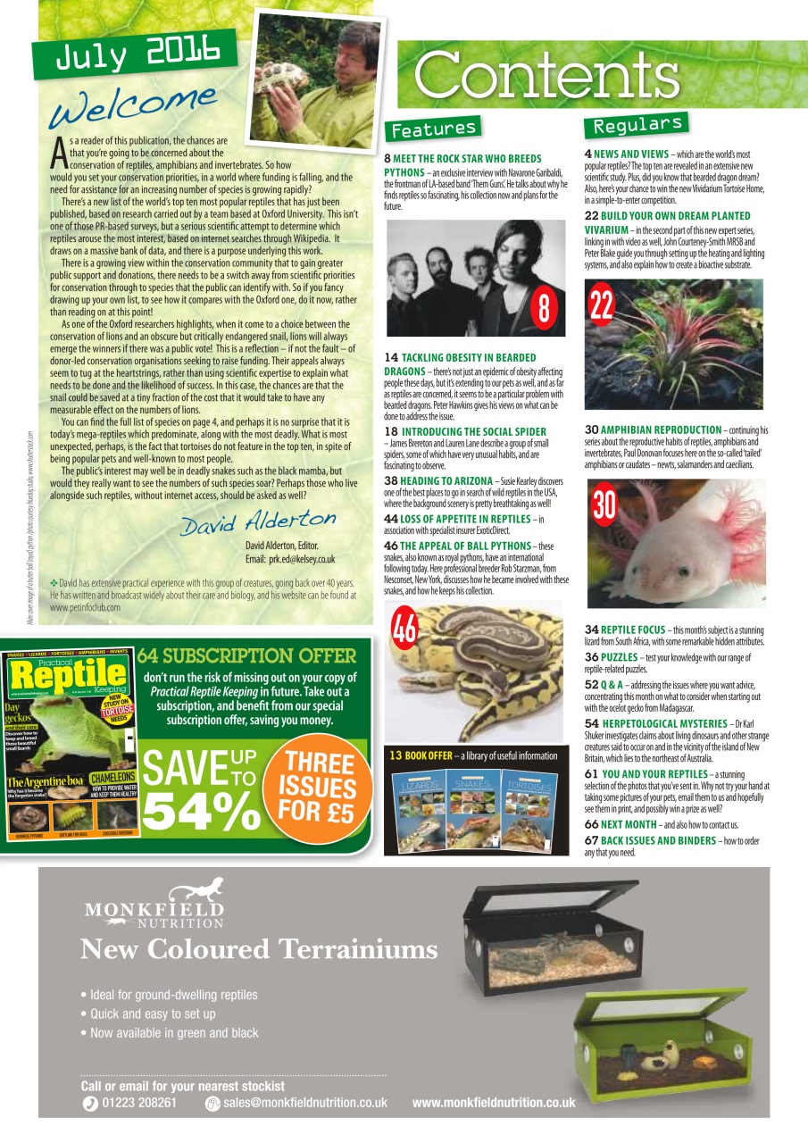 Practical Reptile Keeping Preview Pages
