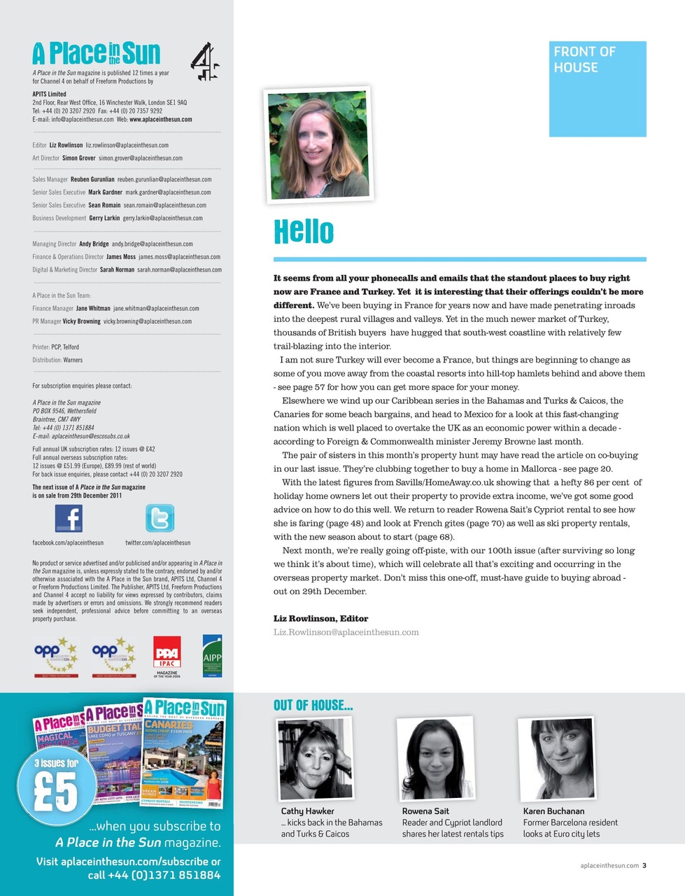 A Place in the Sun Magazine Preview Pages