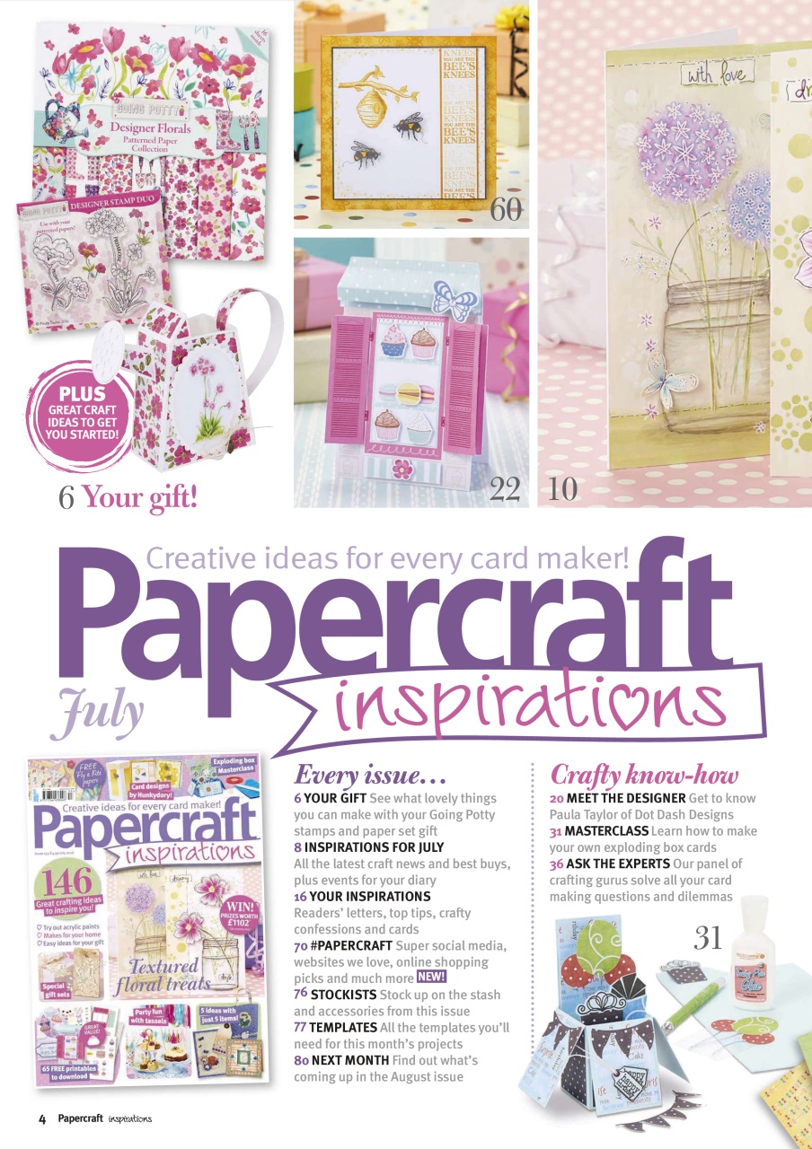 Papercraft Inspirations Preview Pages