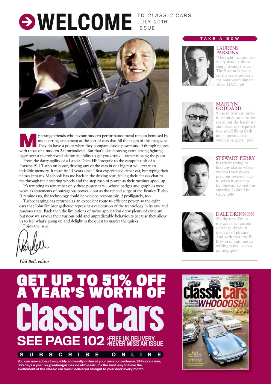 Classic Cars Preview Pages