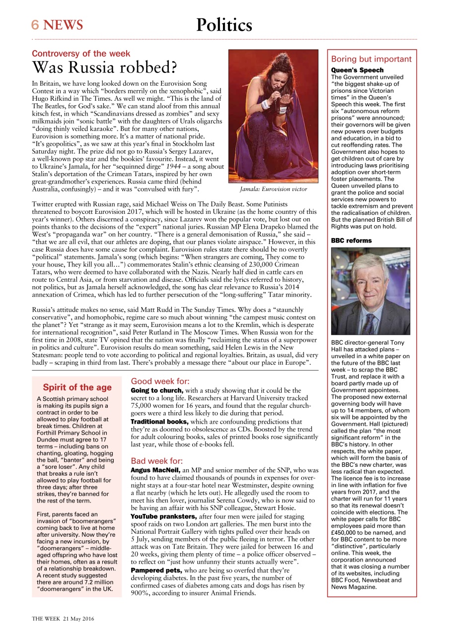 The Week Preview Pages