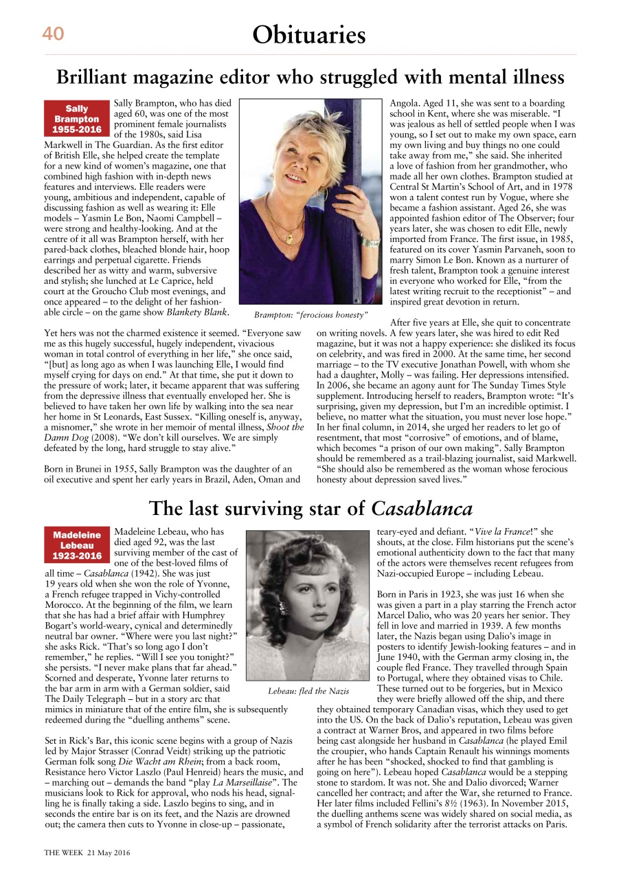 The Week Preview Pages