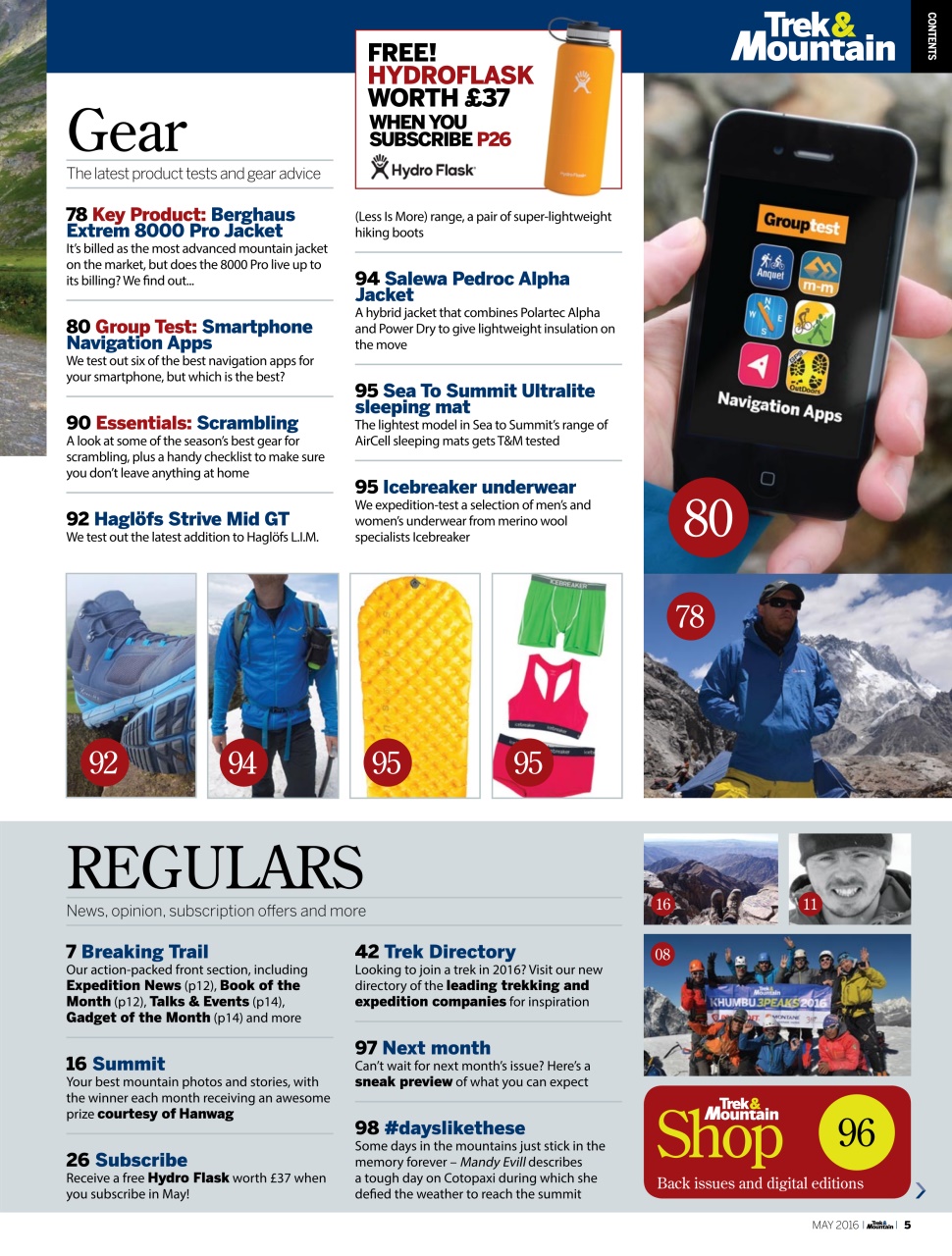 Trek & Mountain Magazine Preview Pages