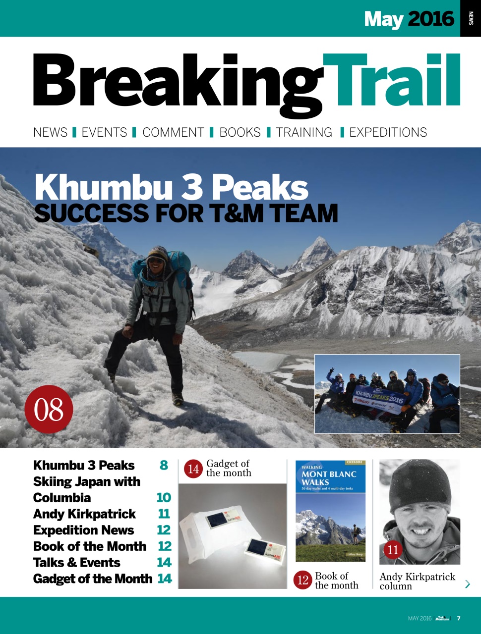 Trek & Mountain Magazine Preview Pages