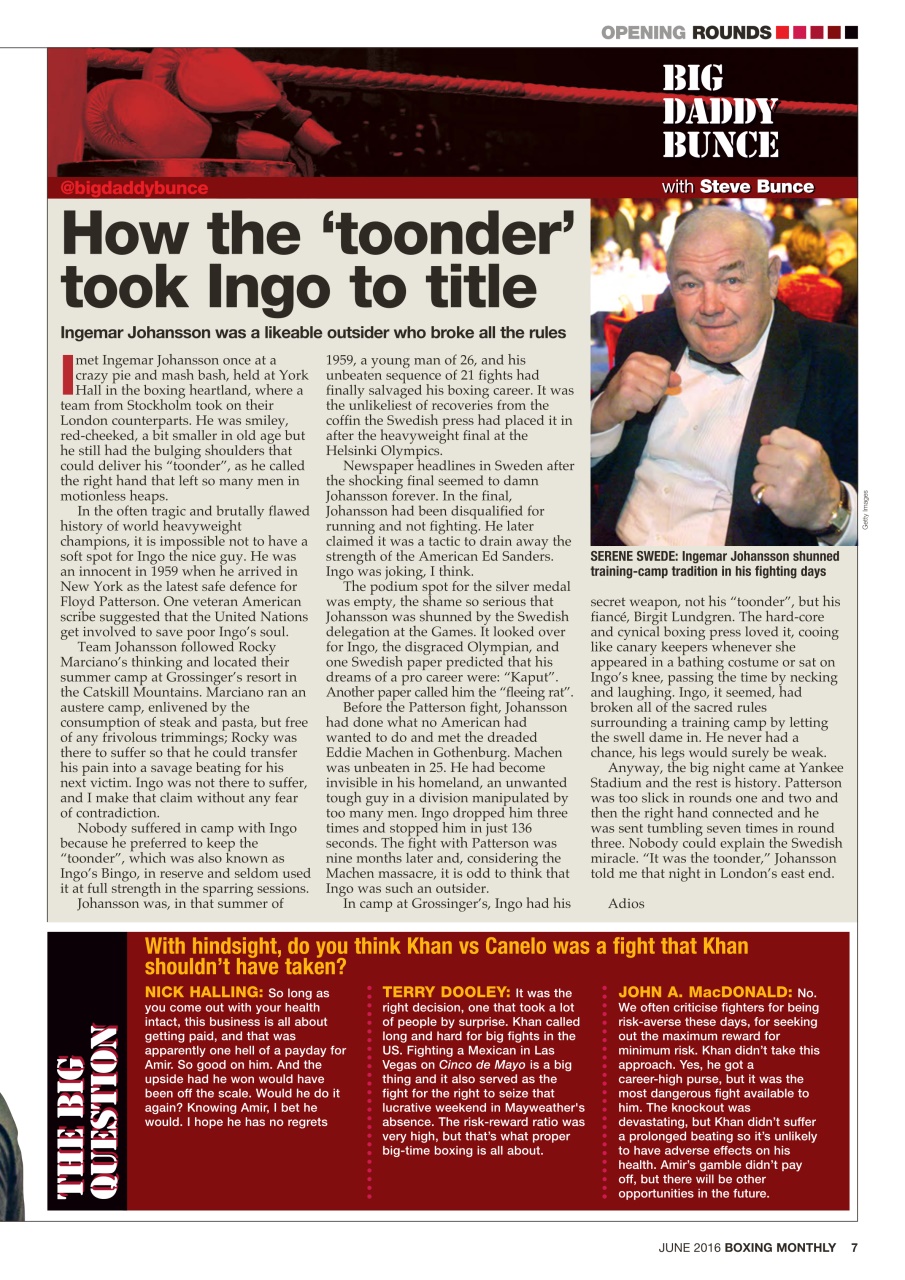 Boxing Monthly Preview Pages