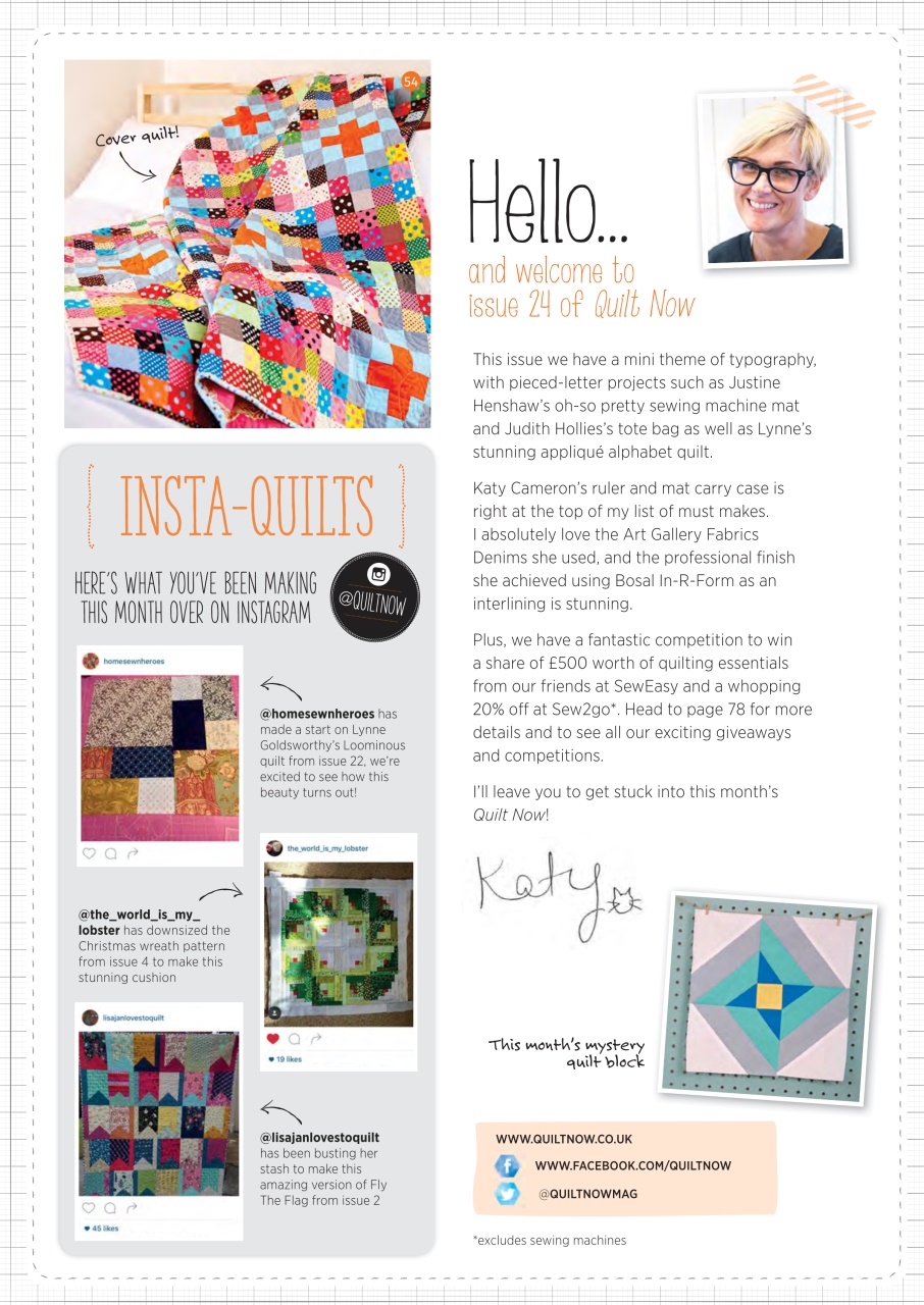 Quilt Now Preview Pages