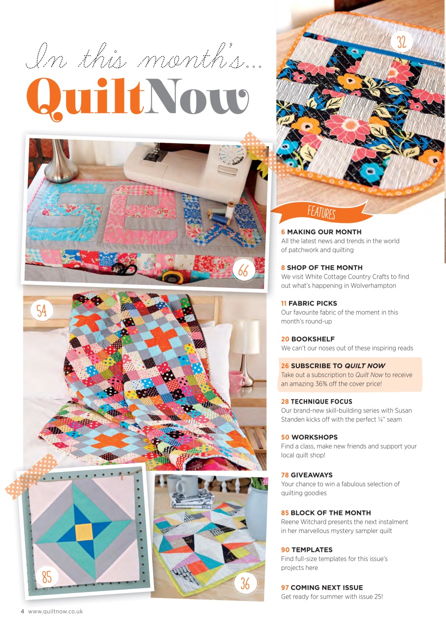 Quilt Now Preview Pages