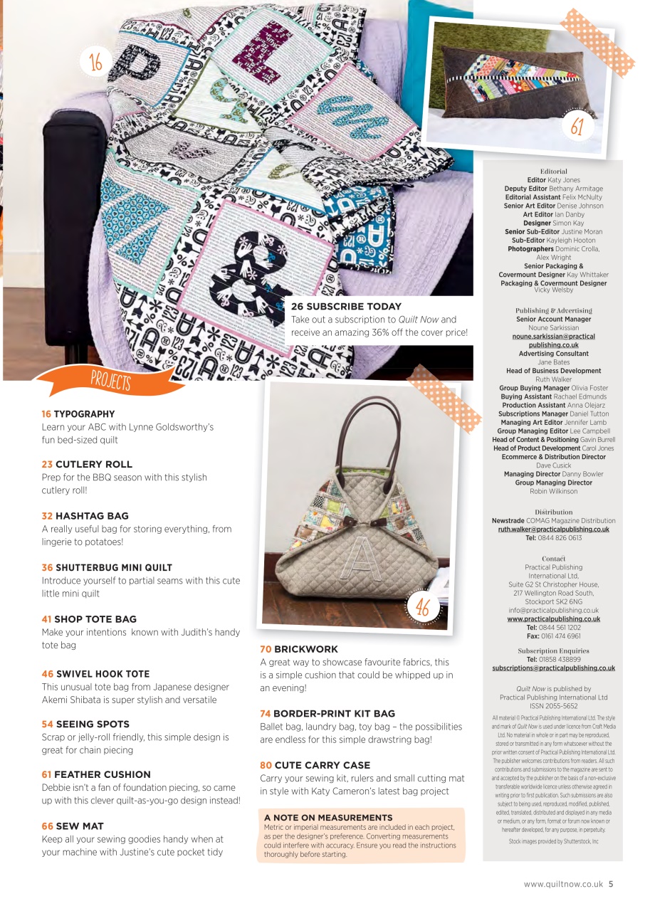 Quilt Now Preview Pages