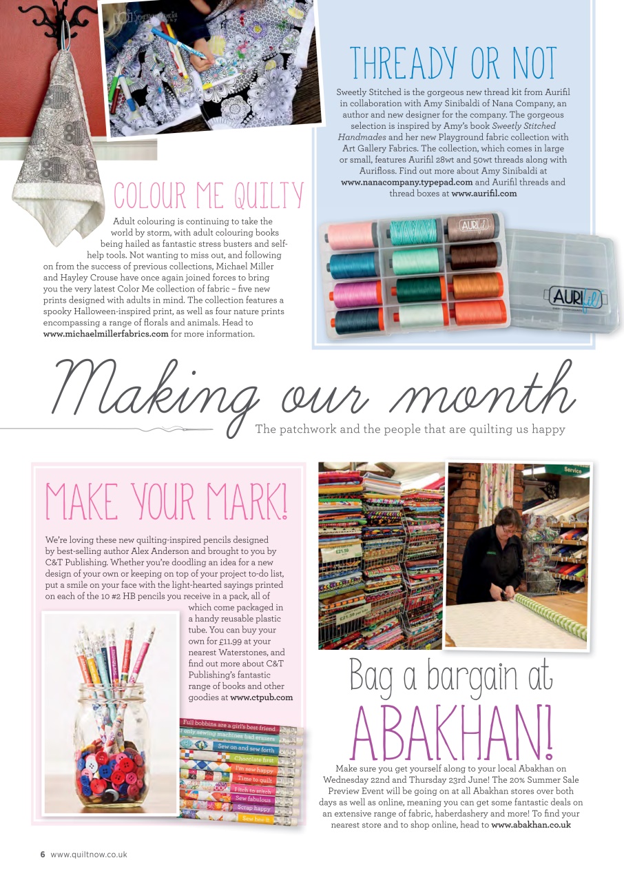 Quilt Now Preview Pages