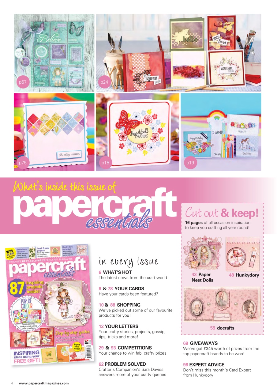 Papercraft Essentials Preview Pages