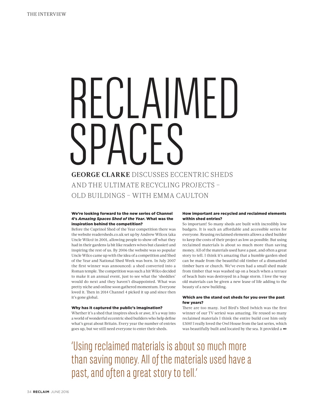 Reclaim Preview Pages