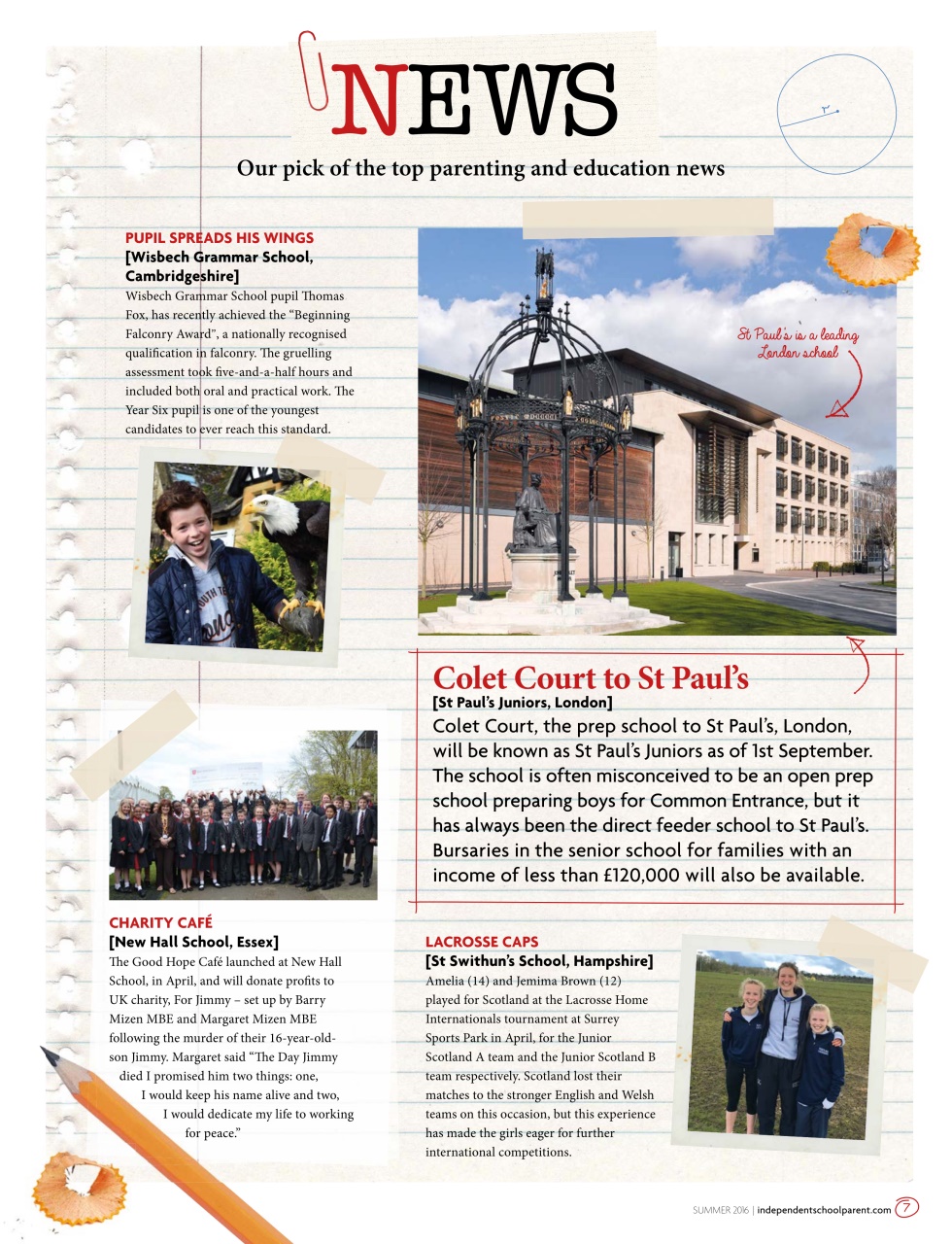 Independent School Parent Preview Pages