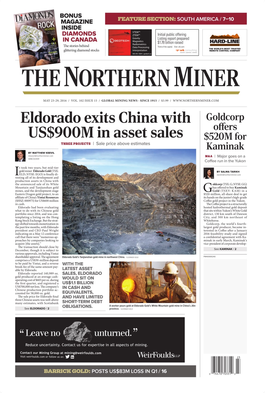 The Northern Miner Preview Pages