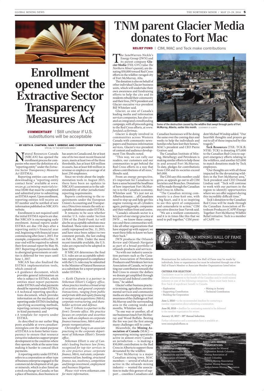 The Northern Miner Preview Pages