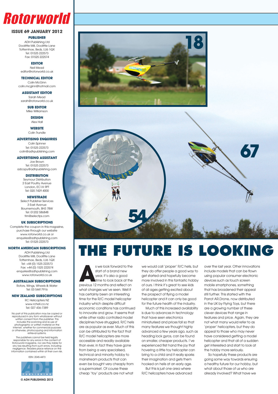 Radio Control Rotor World Preview Pages
