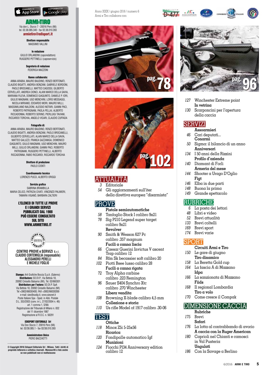 Armi E Tiro Preview Pages