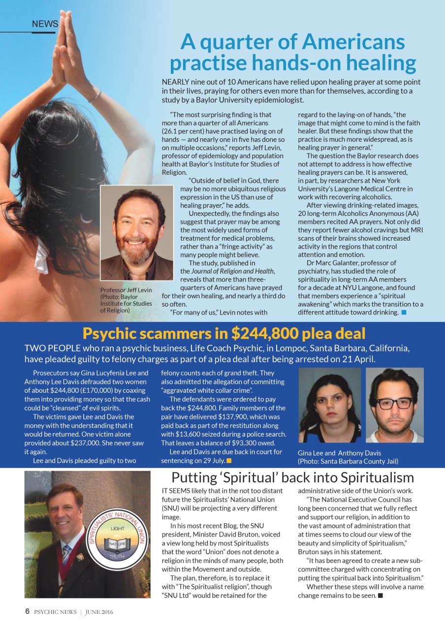 Psychic News Preview Pages