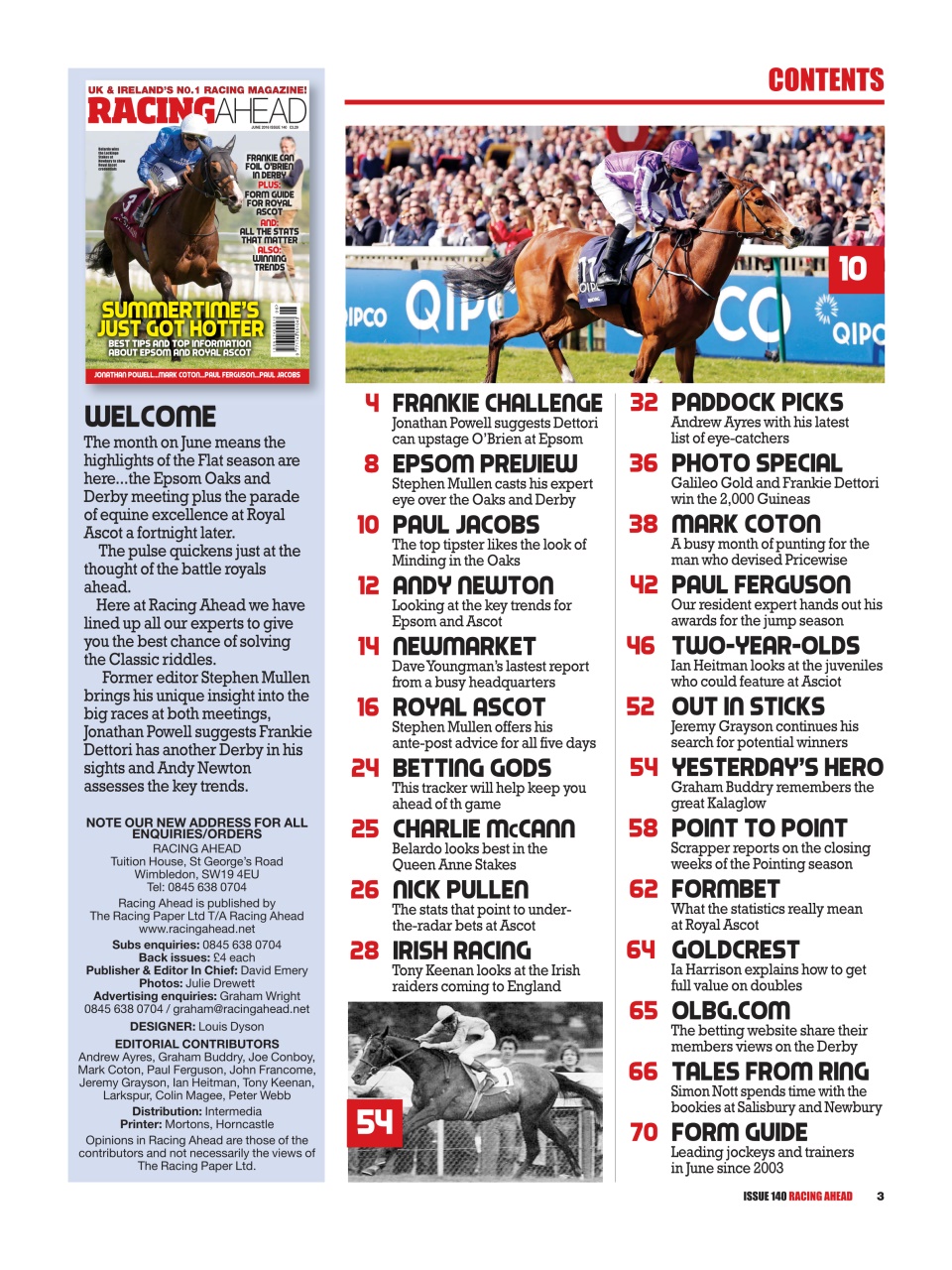 Racing Ahead Preview Pages