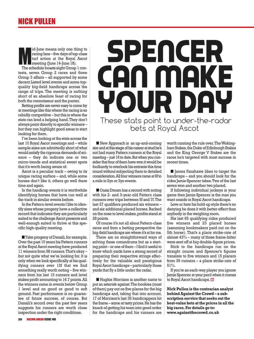 Racing Ahead Preview Pages