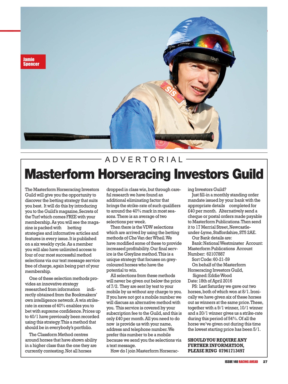 Racing Ahead Preview Pages