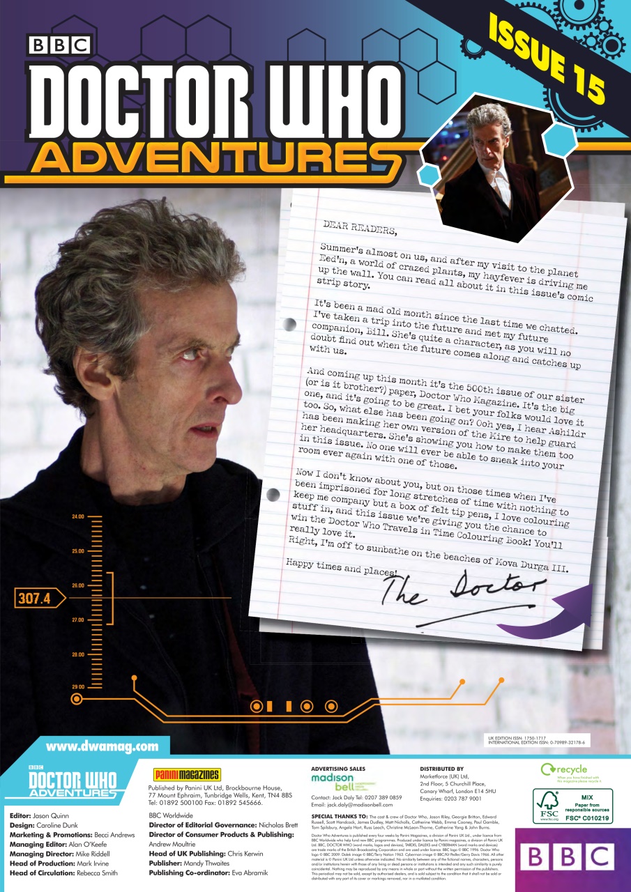 Doctor Who Adventures Magazine Preview Pages