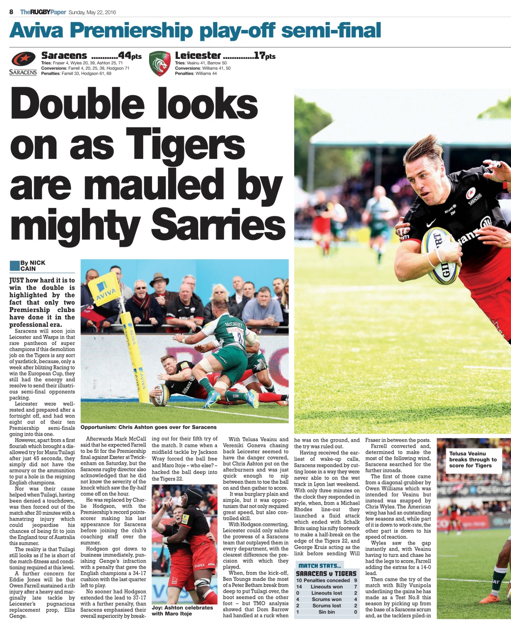 The Rugby Paper Preview Pages
