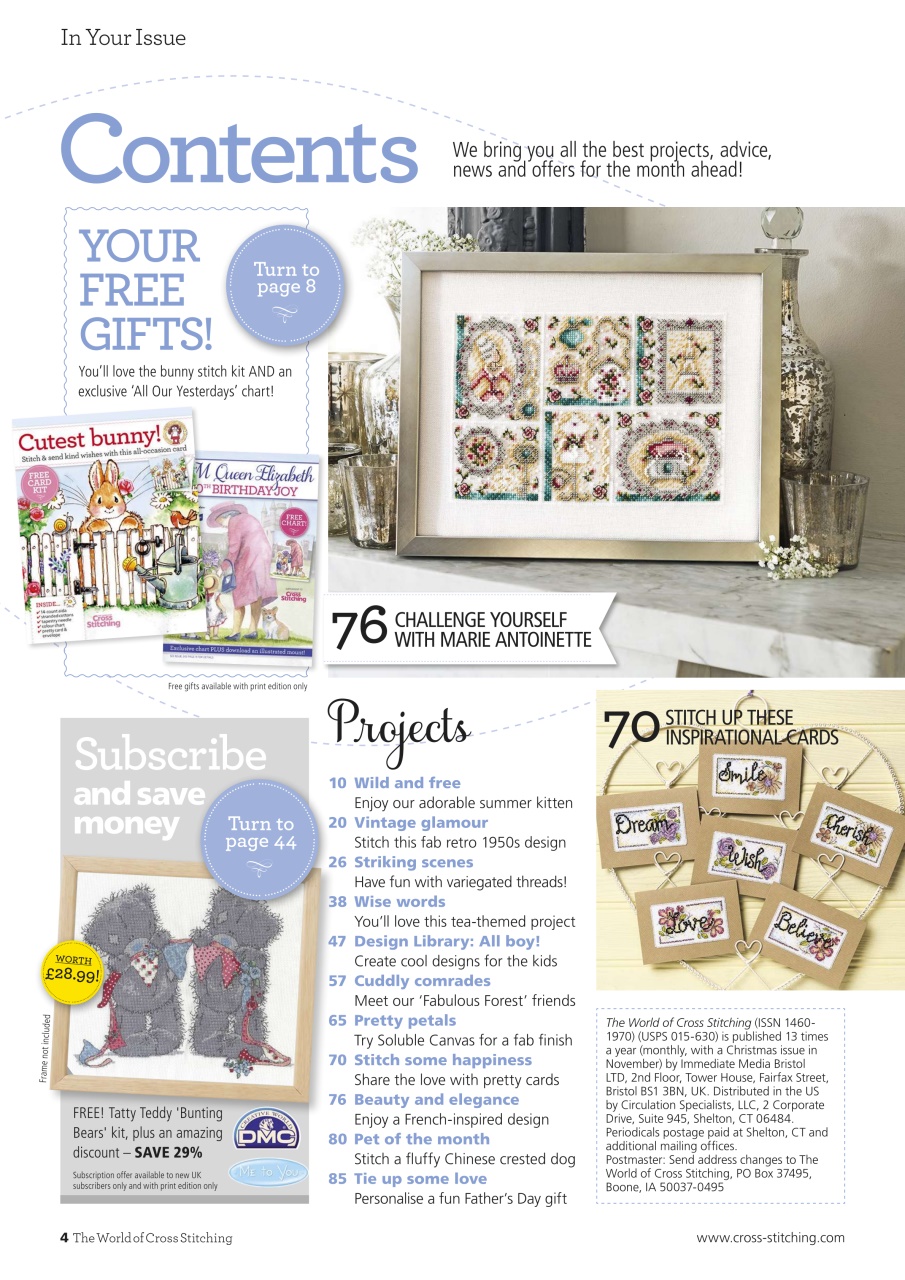 The World of Cross Stitching Preview Pages