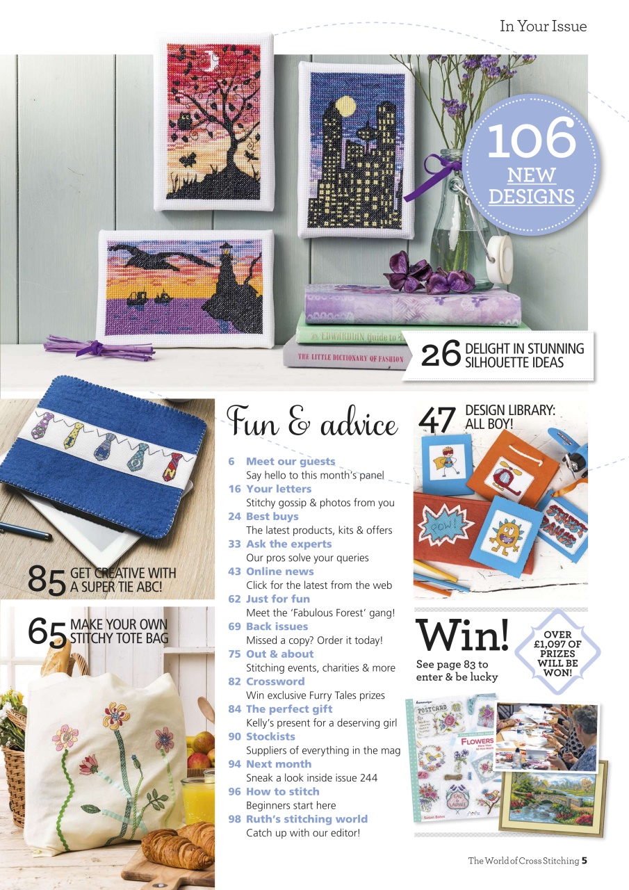 The World of Cross Stitching Preview Pages