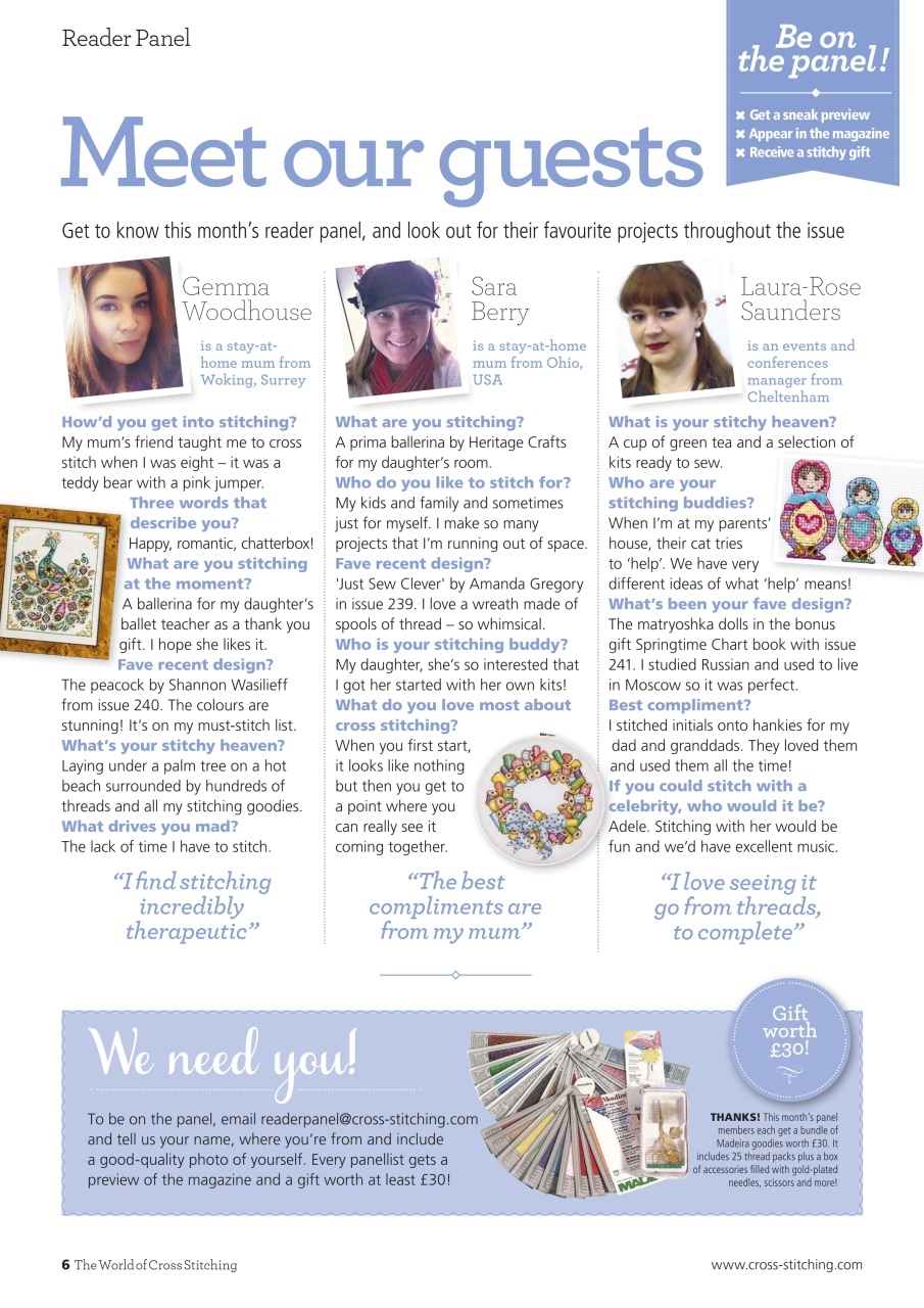 The World of Cross Stitching Preview Pages