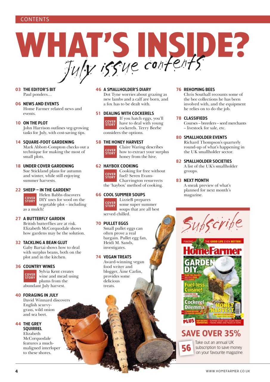 Home Farmer Magazine Preview Pages