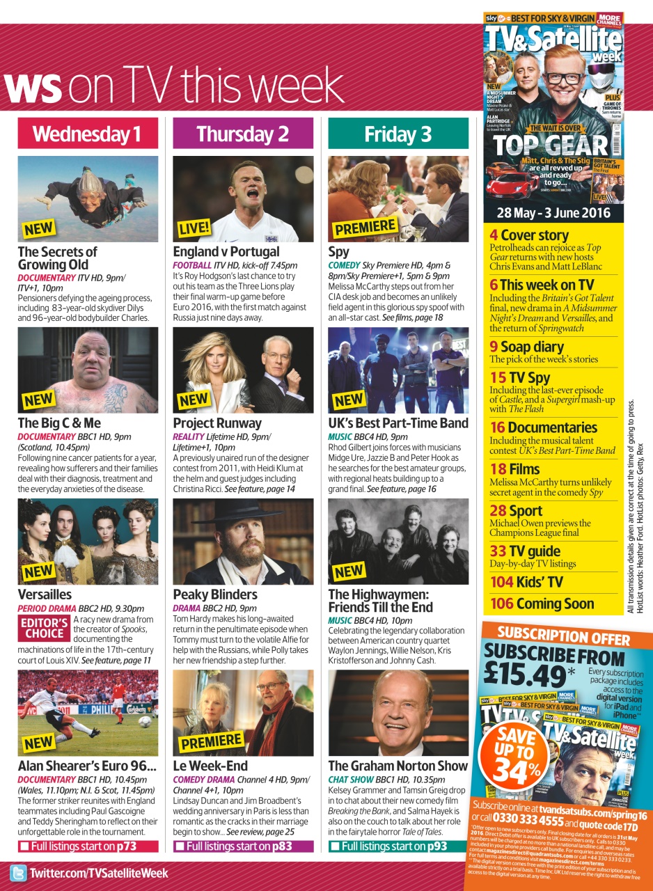 TV & Satellite Week Preview Pages