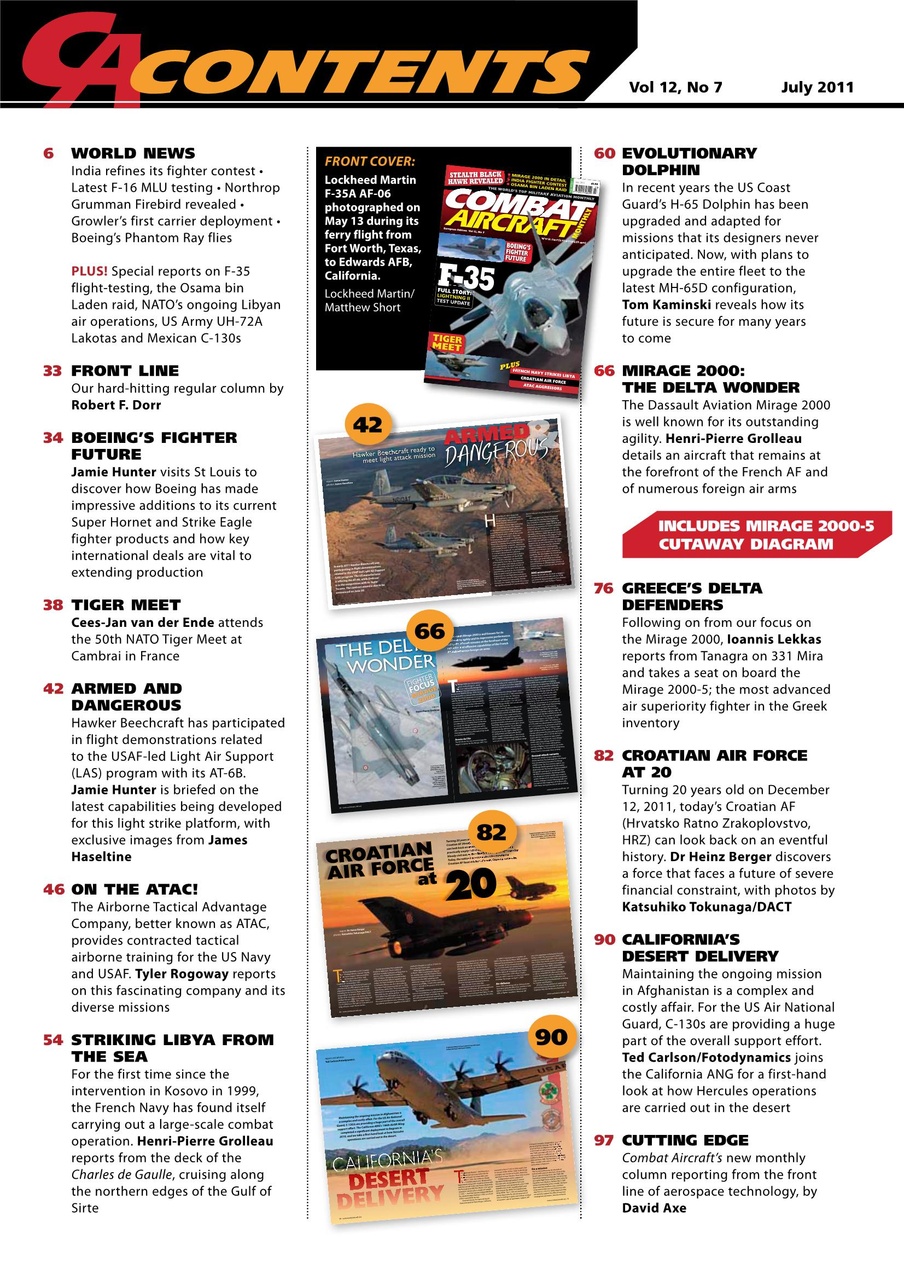 Combat Aircraft Journal Preview Pages