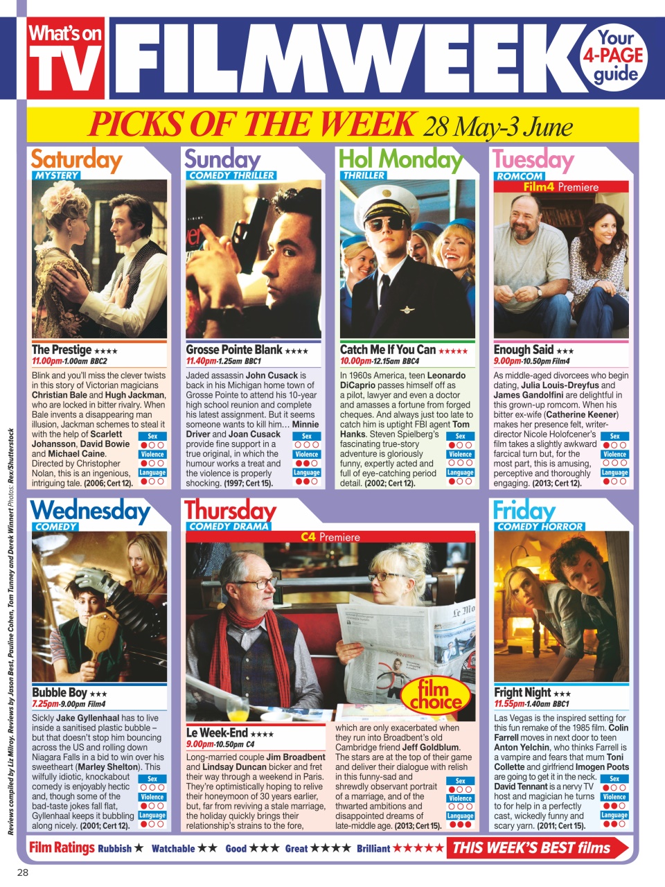 What's on TV Preview Pages