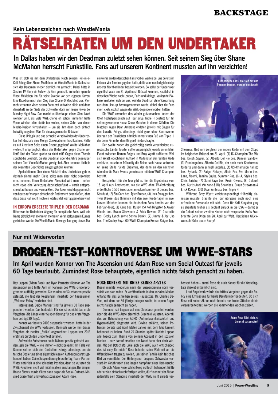 Power-Wrestling Preview Pages