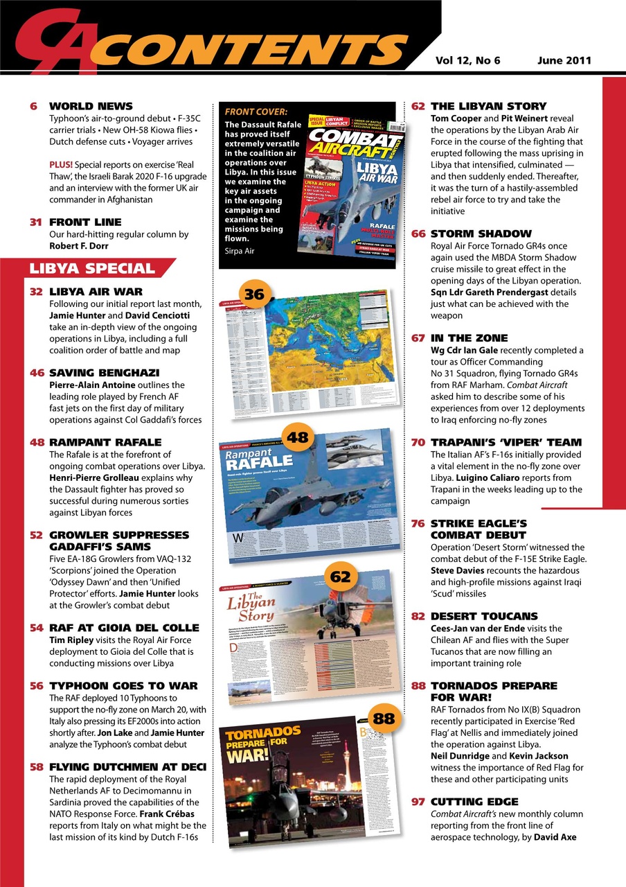 Combat Aircraft Journal Preview Pages
