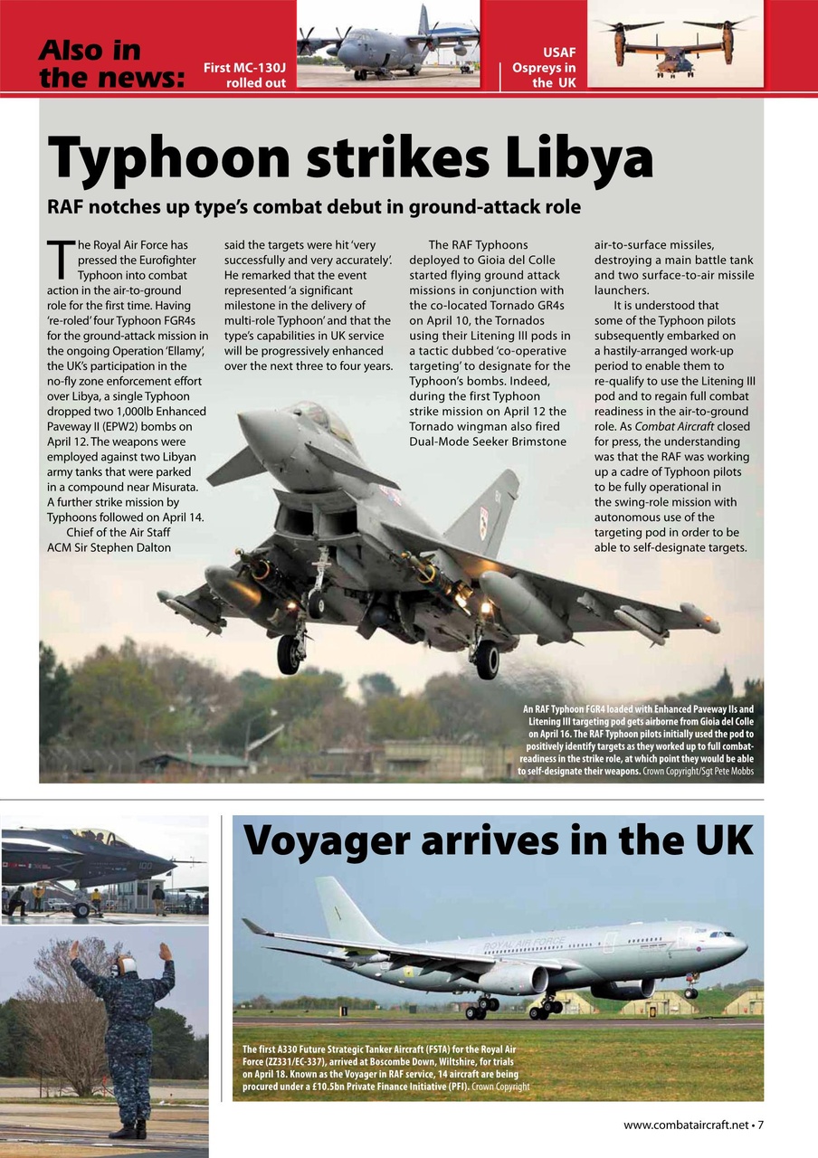 Combat Aircraft Journal Preview Pages