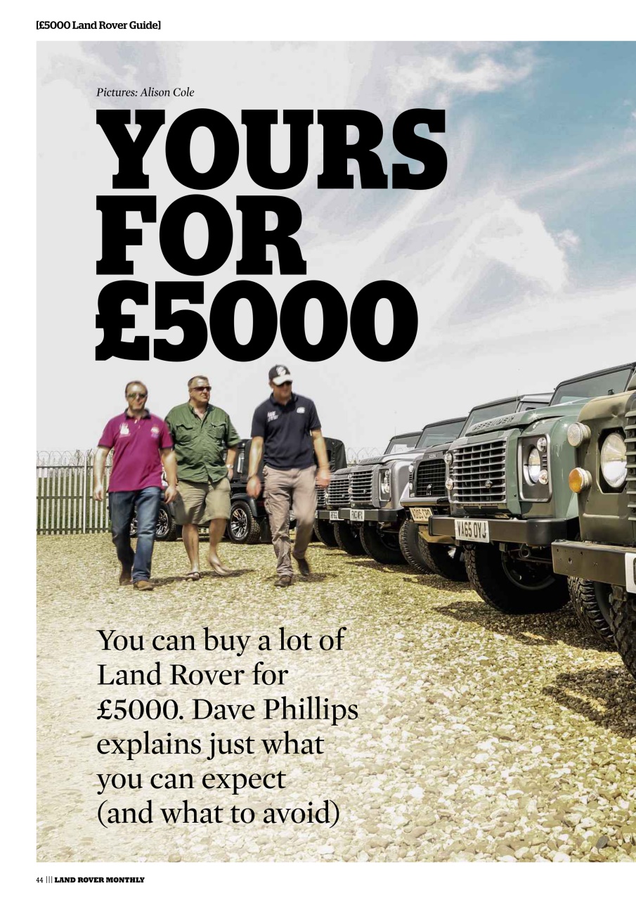 Land Rover Monthly Preview Pages