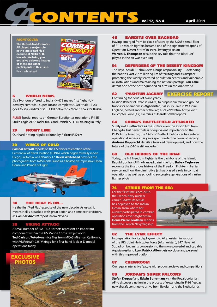 Combat Aircraft Journal Preview Pages