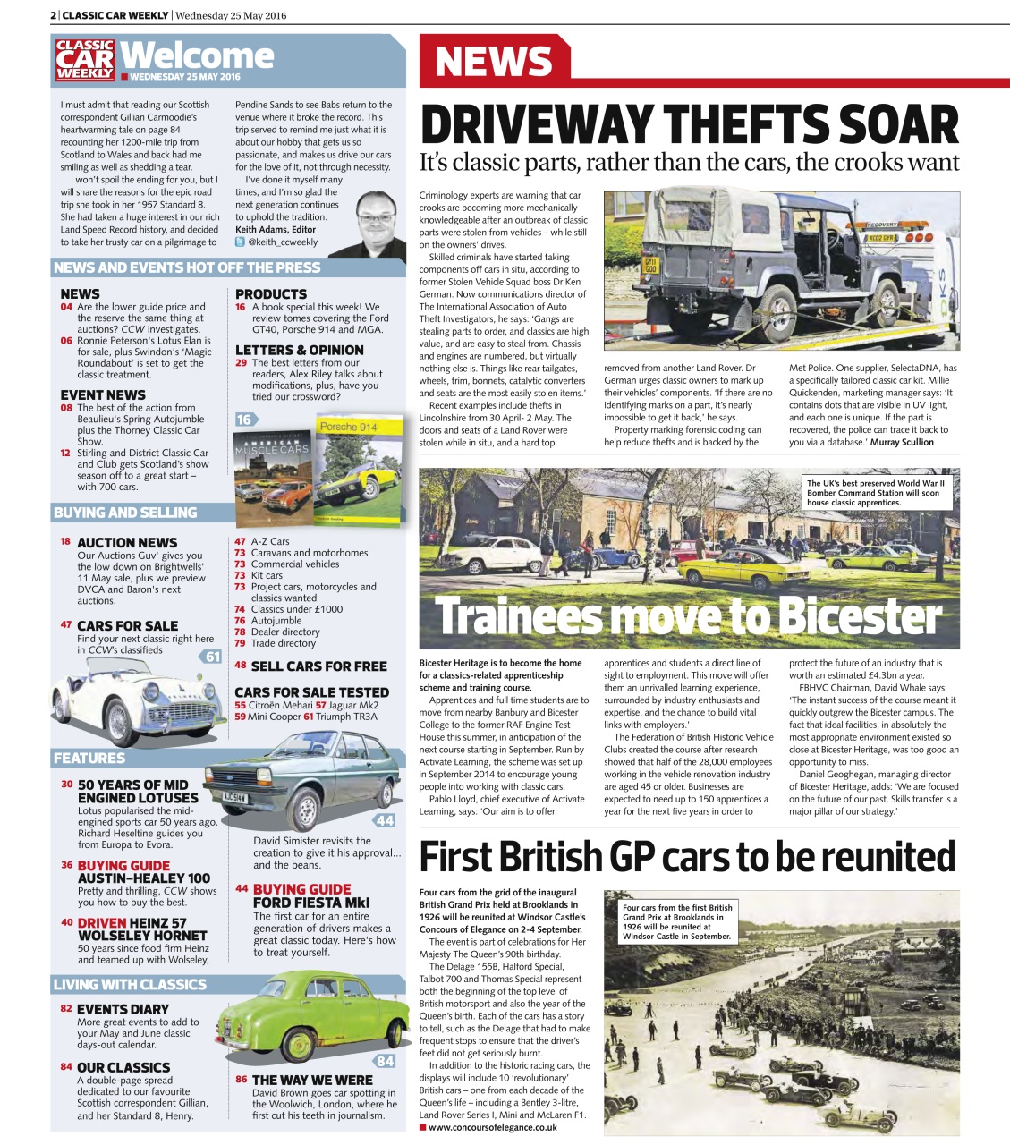Classic Car Weekly Preview Pages