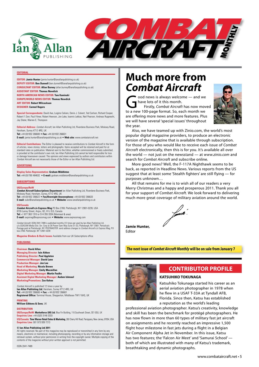 Combat Aircraft Journal Preview Pages
