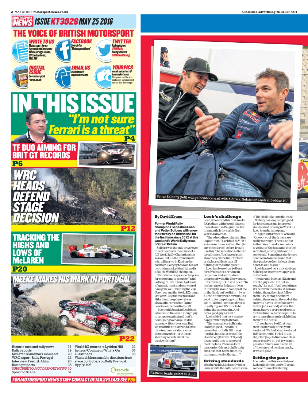 Motorsport News Preview Pages
