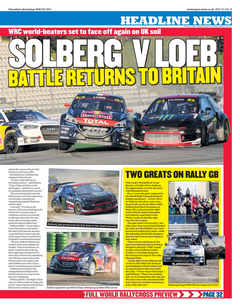 Motorsport News Preview Pages